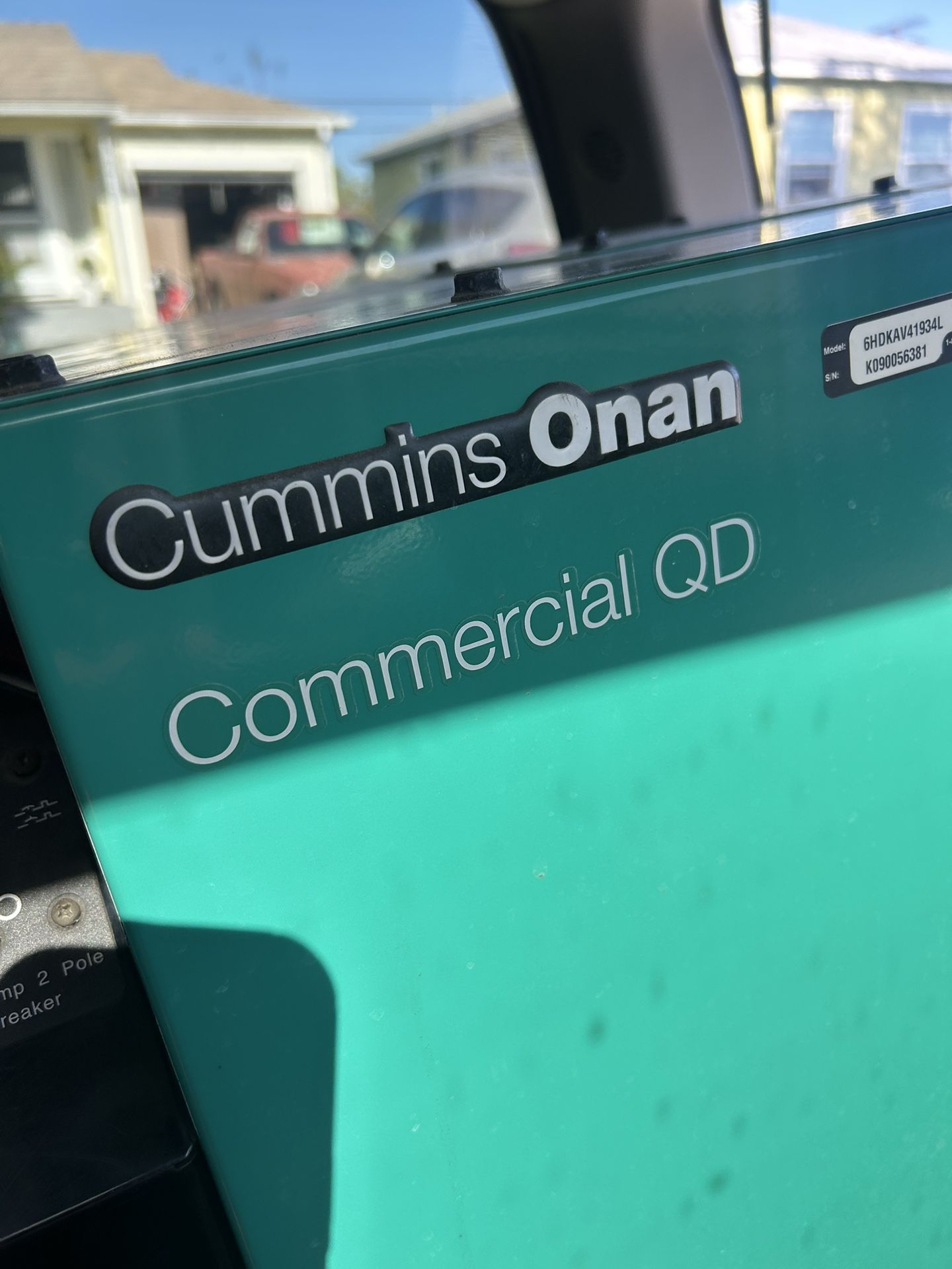 ONAN / Cummins 6000 watt Diesel Generator 6HDKAV41934L