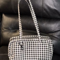 Baggu Bowler Gingham Bag 