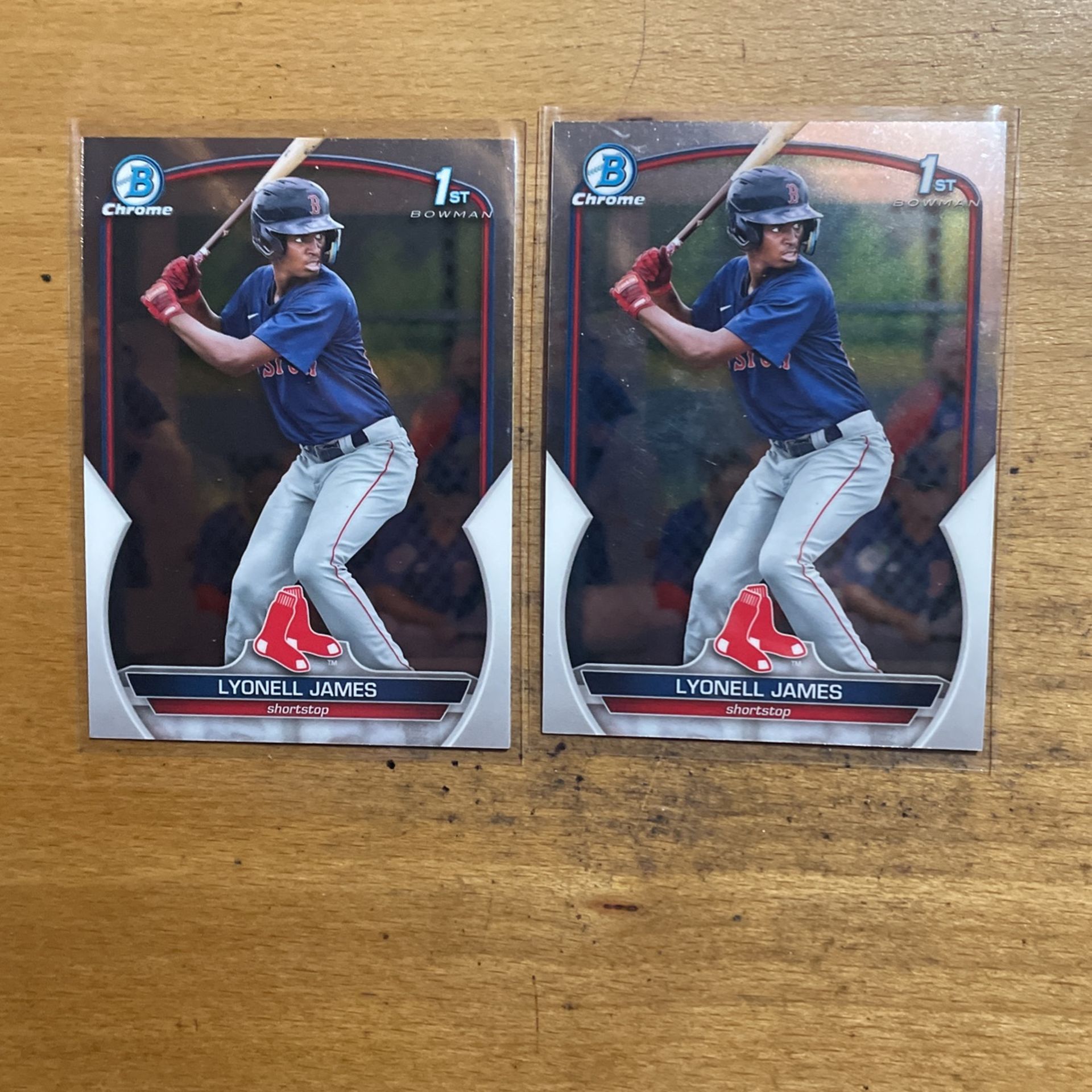 2023 BOWMAN LYONELL JAMES 1ST BOWMAN LOT OF 2 CARDS 