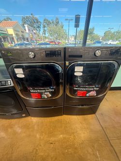 LG 27” jumbo washing machine and gas dryer