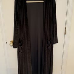 Lularoe Black Velvet Long Cardigan