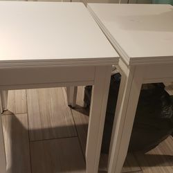 2 White Tables Sm