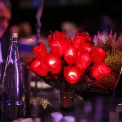 Glowing Rose Flowers LED Light Up Artificial Rose, Luminous Rose Flowers Decoration for DIY Bouquets, Valentines Day, Wedding, Anniversary