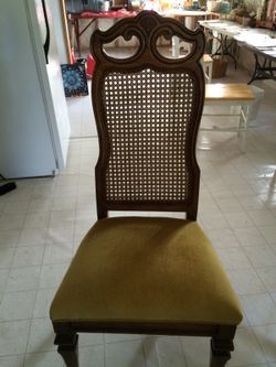 Antique high back chairs