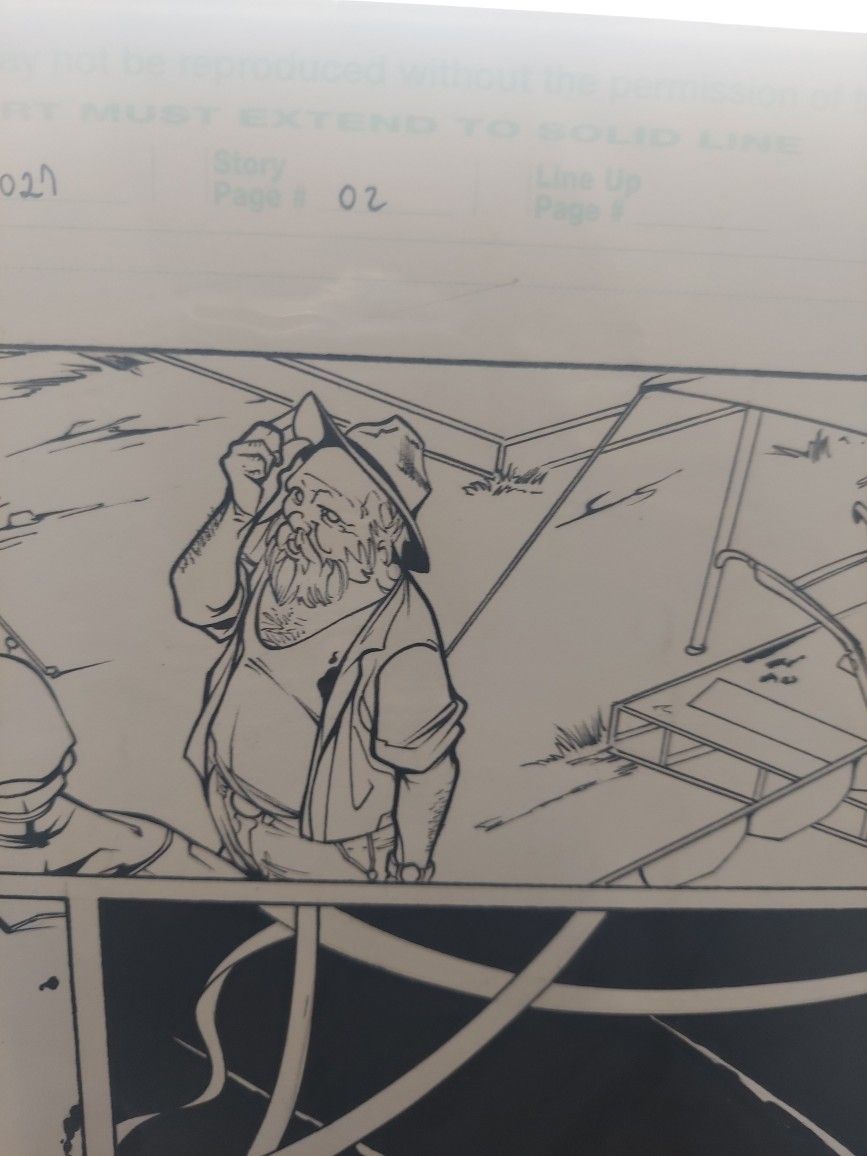 Original Marvel Adventures The Avengers SPLASH Drawing