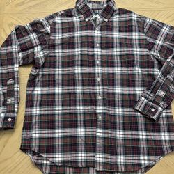 Polo Ralph Lauren  Plaid Oxford Shirt 100% cotton button down long sleeve Size XL Excellent condition no flaws