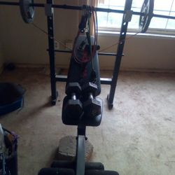 Bench Press Machine With Two Dumbbells