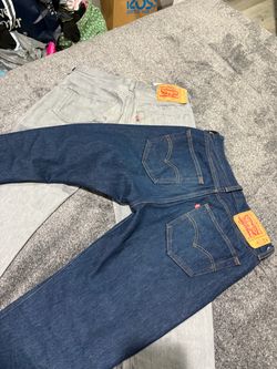 Levi’s 501 shrink to fit grey and blue￼