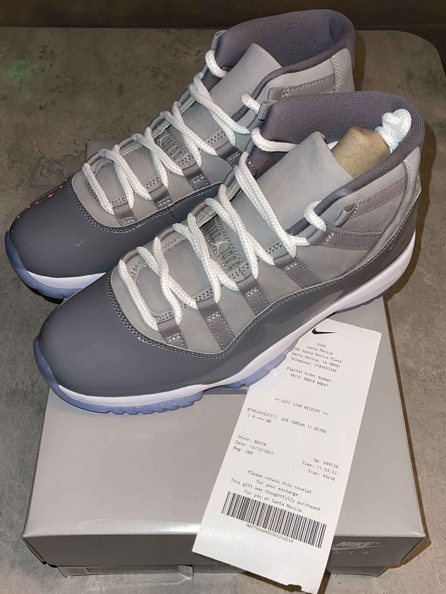 Air Jordan 11- Cool Grey- 9M/10.5W