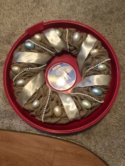 24” Burlap Easter Wreath