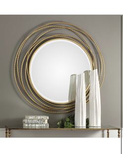 Uttermost Whirlwind Round Mirror 