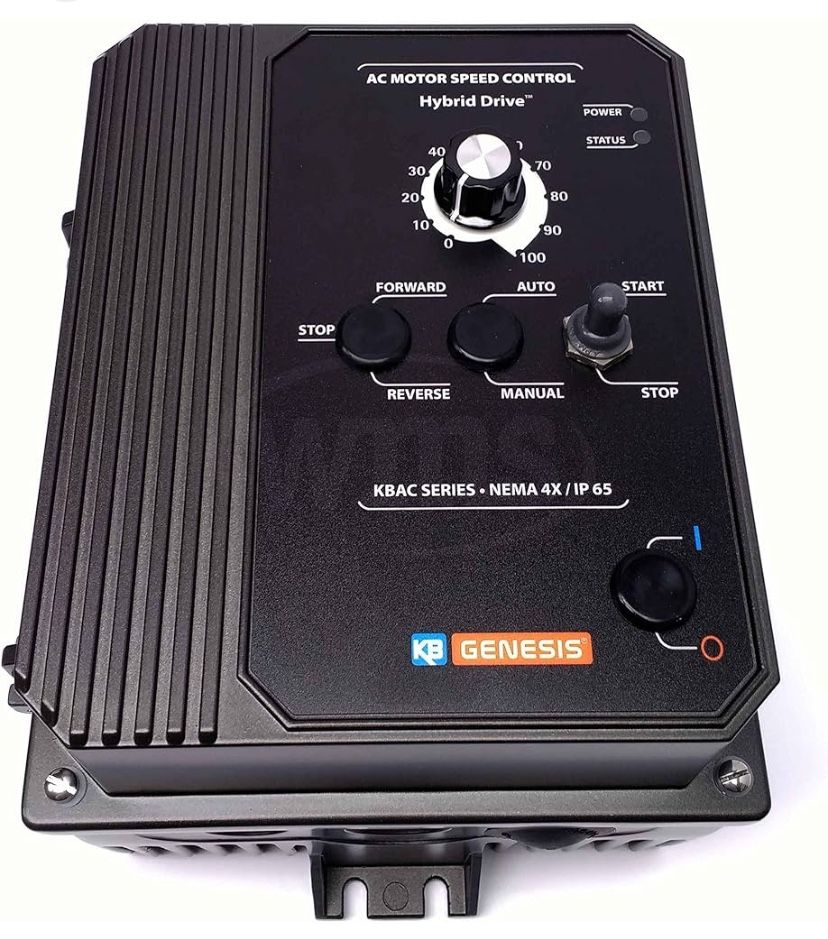 KB Electronics, 9520, KBAC-27D (Gray), 1.5;2HP, 1-Phase, 110-120V;200-240V (Input), Nema 4X Enclosure,