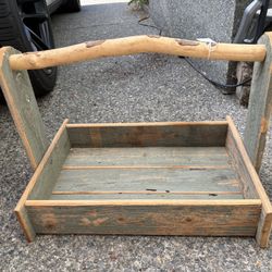 Wood Box with Handle 