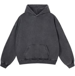 NEW Adenorah Mens Oversized Hoodies Pullover Women Fall Acid Wash Plain Preppy Hoodie Streetwear Cotton Vintage Hooded Sweatshirt!!