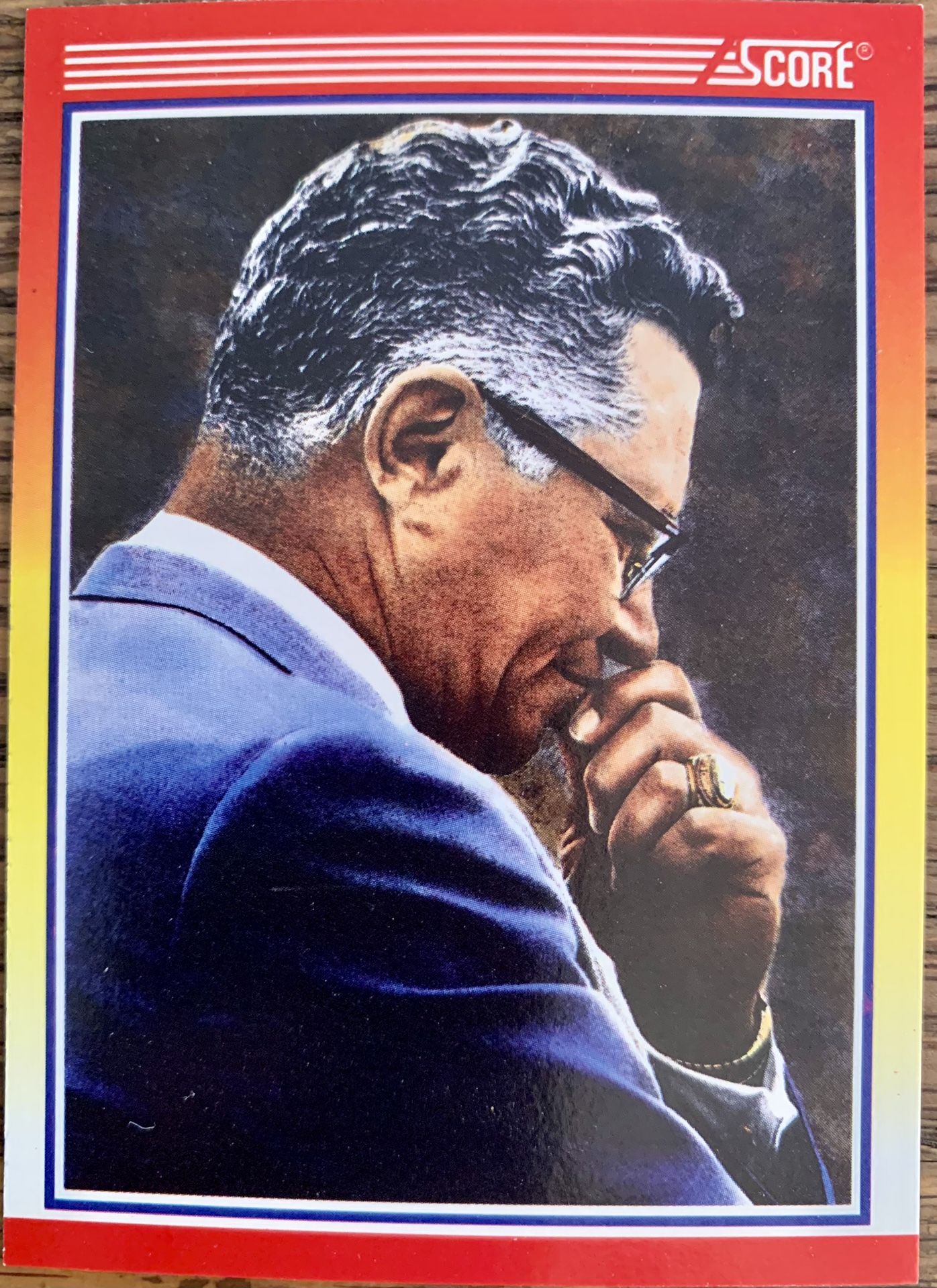 1990 LOMBARDI THE LEGEND - VINCE LOMBARDI - Score NFL Football Card #603