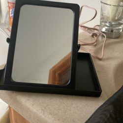 Portable Mirror Holder With Case 