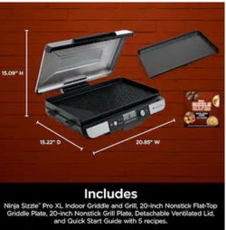 Ninja Sizzle Pro XL indoor grill & Griddle