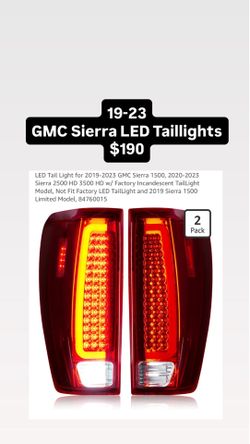 19-23 GMC Sierra LED Taillights $190