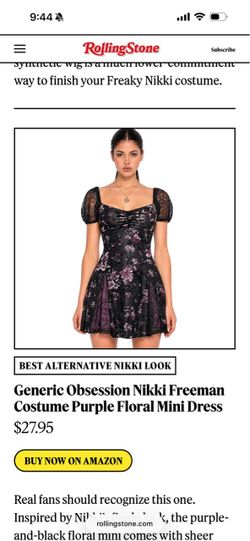 Obsession costume dress