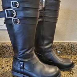 Harley Davidson Motorcycle Boots Womens Size 6 Black Leather Work