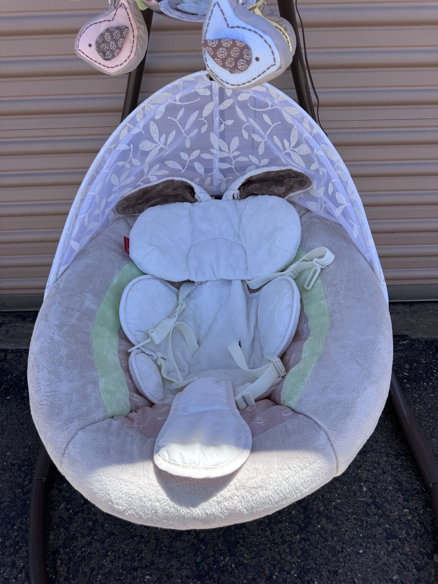 Fisher Price Cradle 'n Swing, My Little Snugabunny “power cord included”