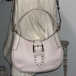 Michael Kors Lillian Soft Pink Leather Small Shoulder Bag Purse