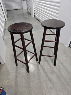 Brown Wood Stools