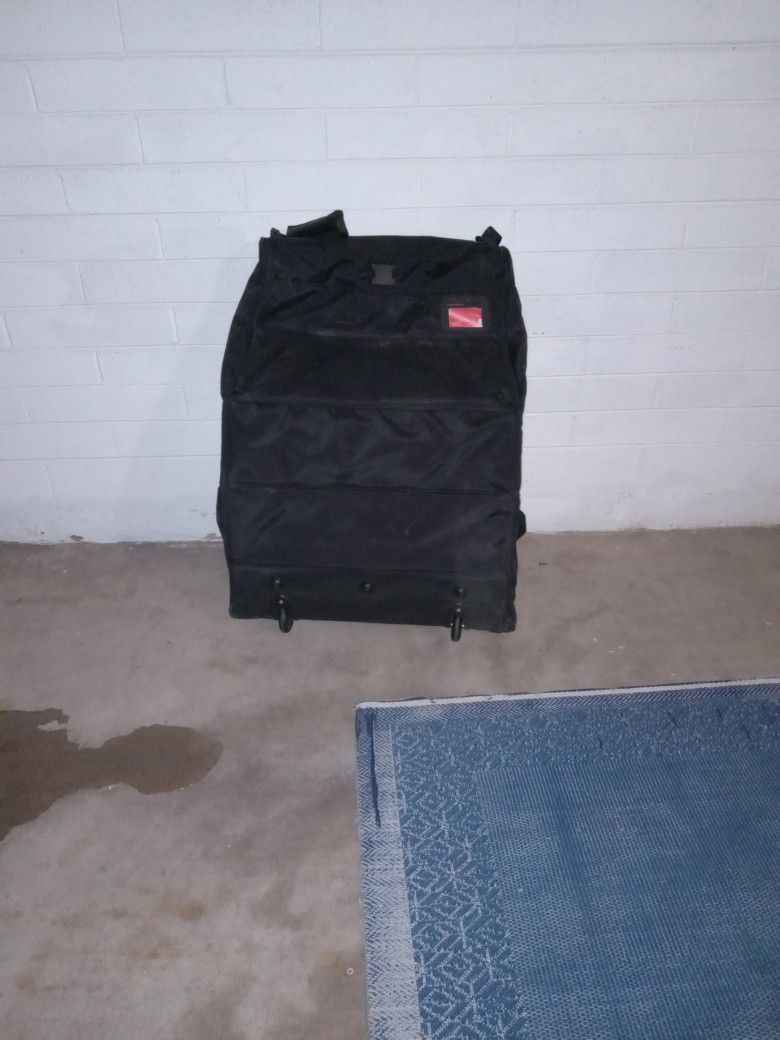 Total collapsible suitcase with wheels