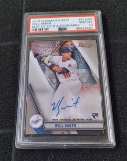 2019 Bowman’s Best Will Smith Autograph Rookie Card PSA 10