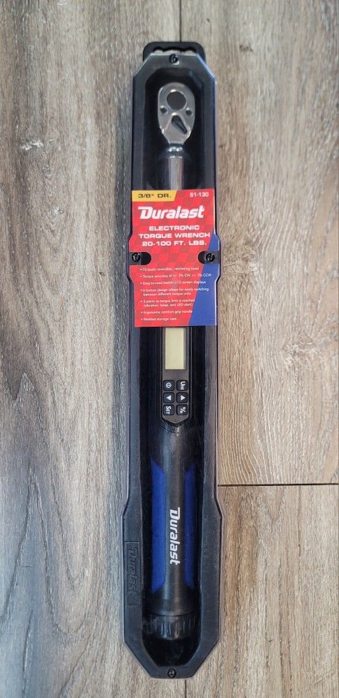 Duralast 3/8in Drive 20-100ft/lbs Torque Wrench (BRAND NEW FACTORY SEALED)