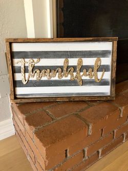 Wall picture Thankful decor