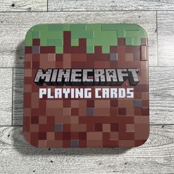 Minecraft Playing Cards Standard Card Deck in Collector Storage Tin Mojang