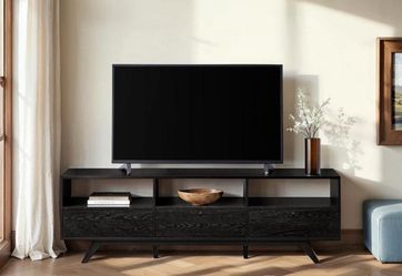Walker Edison 70” Mid-Century Modern TV Stand – Black – NEW in Box