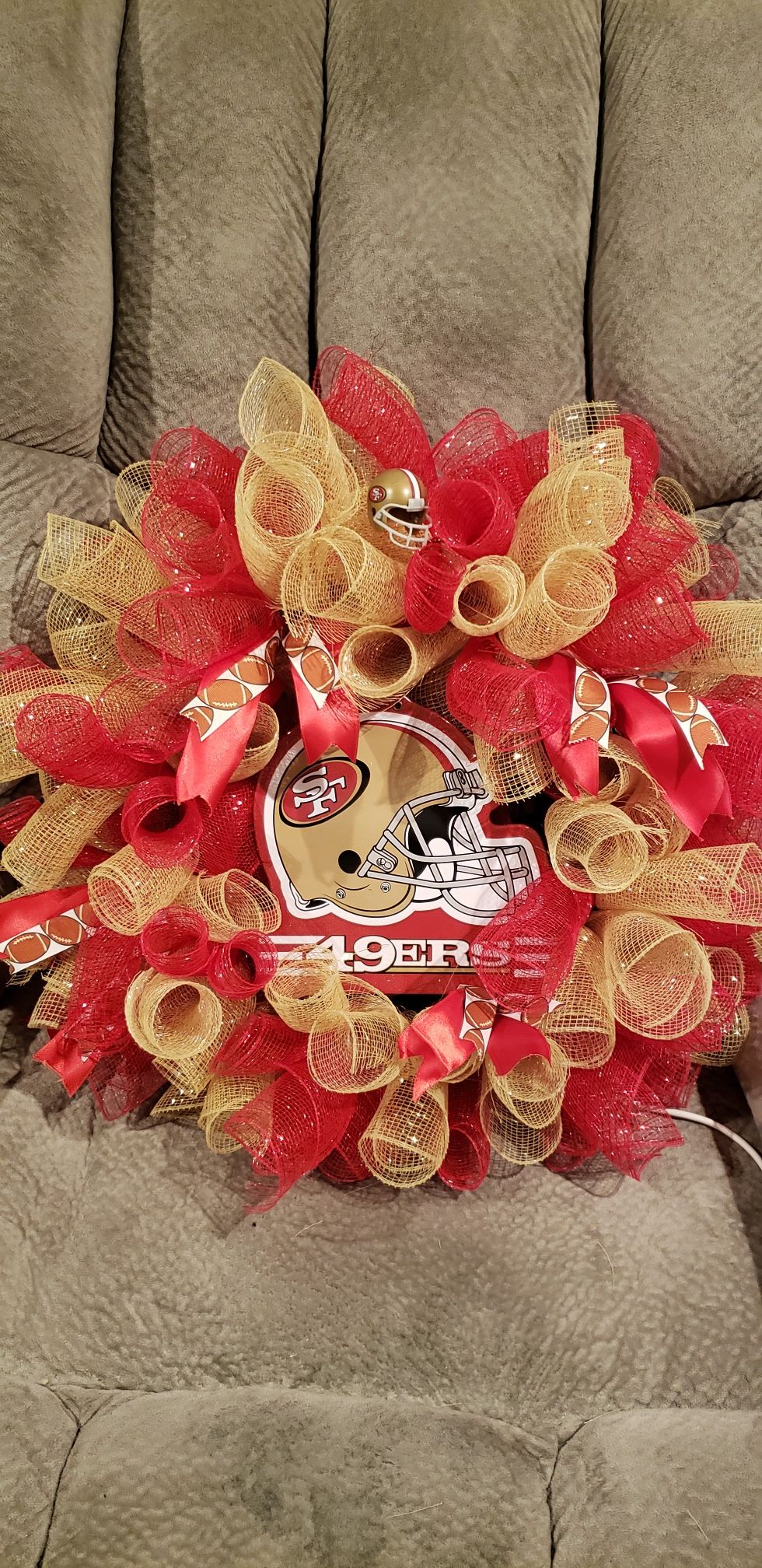 49ers wreath