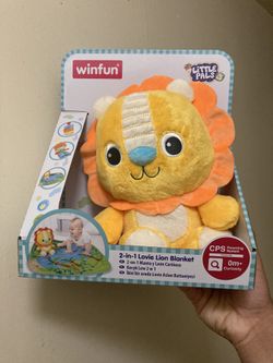 Lion Plush Toy & Blanket