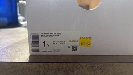 Nike LeBron XXII SE GS Sneakers Size 1Y