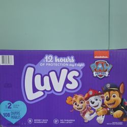 Luvs Diapears Size 2 