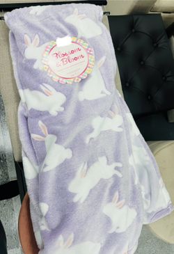 Bunny purple throw