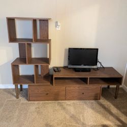 Haversham Mid-century MCM Retro Modern TV Stand Entertainment Center and Display Unit