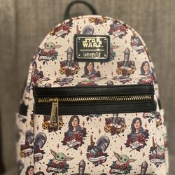 **Exclusive - Loungefly Star Wars Print Mini Backpack lot  EXCLUSIVE - LOUNGEFLY STAR WARS TATTOO PRINT MINI BACKPACK  ( SOLD OUT )  Sold exclusively 