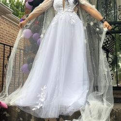 Wedding Gown With Veil