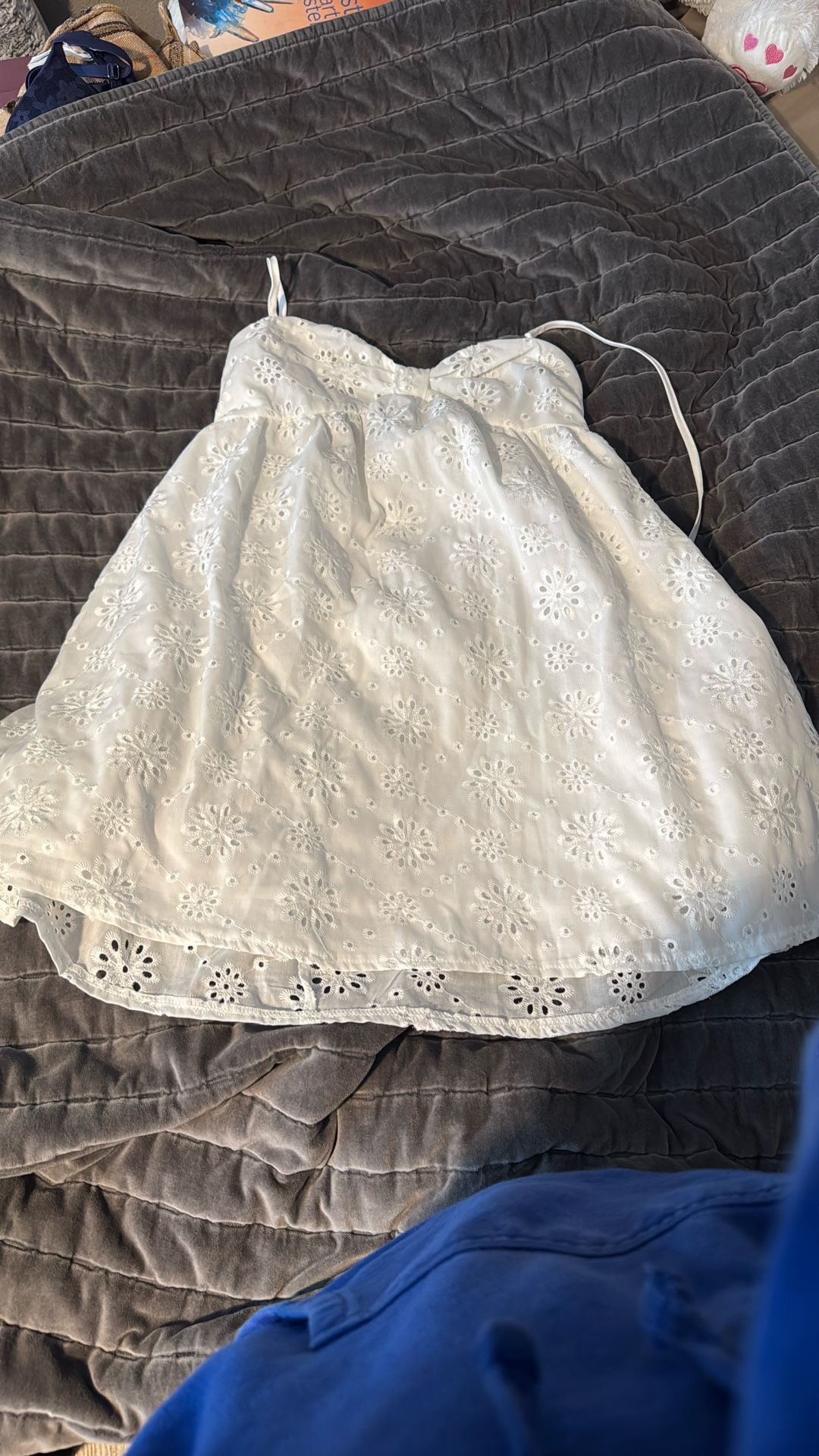 Floral And Plain Black And White Loose Dress Both  Size Small