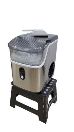 Cowsar Countertop Nugget Ice Maker HZB-15NB/S Pebble Ice Machine Tested Working