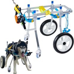 Adjustable 4-Wheel Wheelchair For Dogs XL