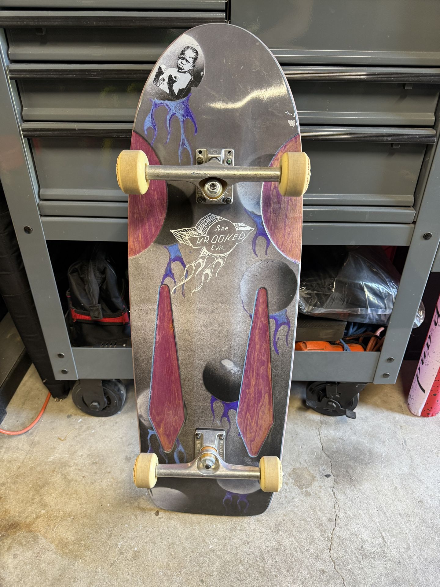 Krooked Pure Evil Beamer Complete Skateboard Mark Gonzales