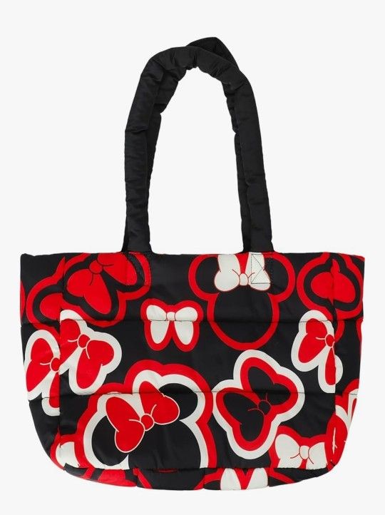 Bioworld Disney Minnie Mouse Oversized Puffer Tote Bag
