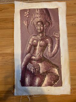 Cambodia painting oil and acrylic