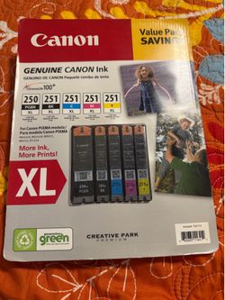 Cannon ink 251XL Tri color and Balck