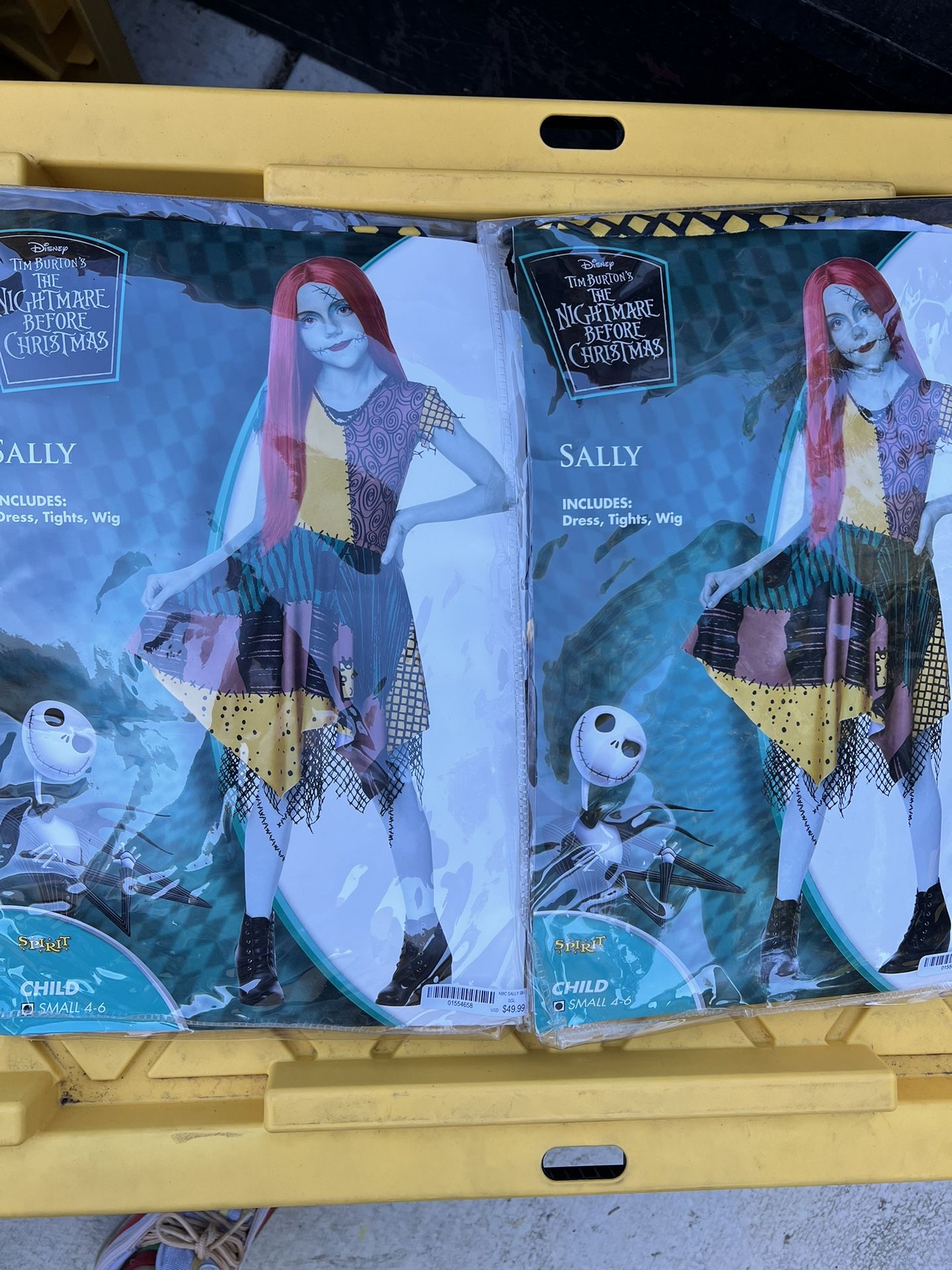 2 New Sally Costumes Nightmare Before Christmas Kids Size Small