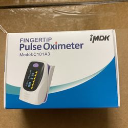 NEW. iMDK Fingertip Pulse Oximeter Model C101A3  Real-time Fingertip Pulse Oximeter and Heart Rate Monitor IMDK. 